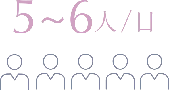 5~6人/日